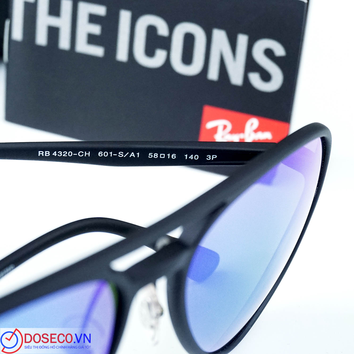 Rayban Chromance Polarized Blue Mirror RB4320CH 601SA1